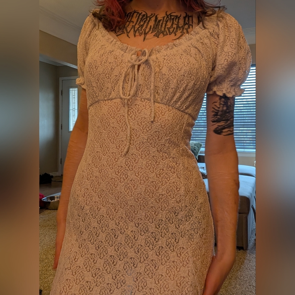 UO Lacey White Dress